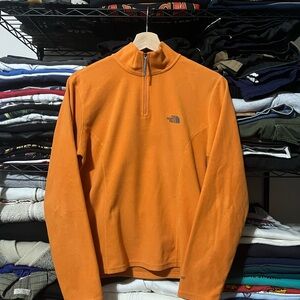 The North Face Orange Fleece Half-Zip Pullover